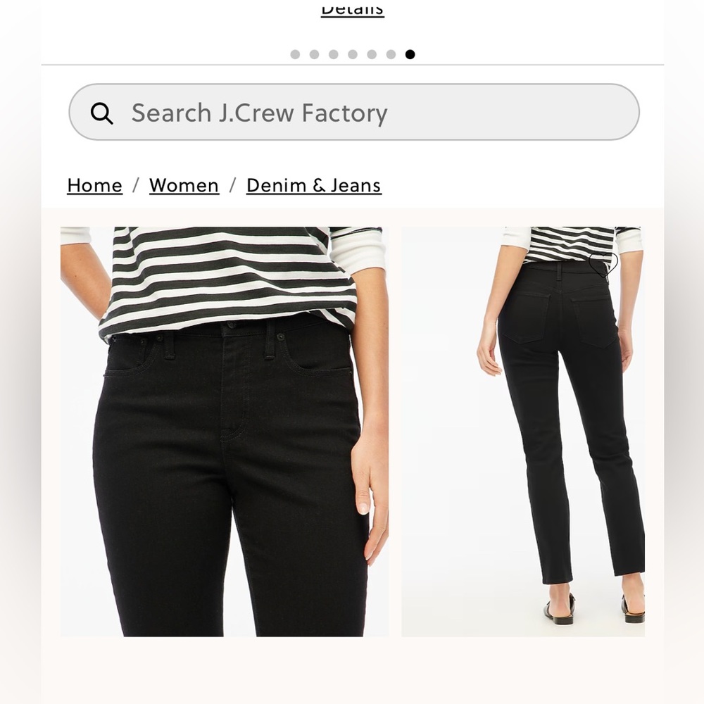 J. Crew Women's essential Straight Leg Jeans